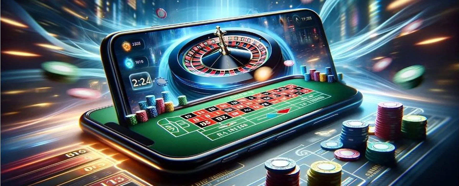 Dynamic online casino background with gaming elements for 8k8 com